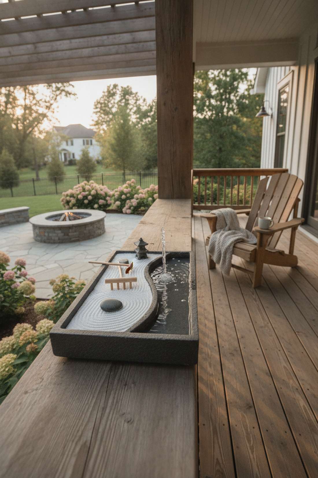 mini zen garden fountain