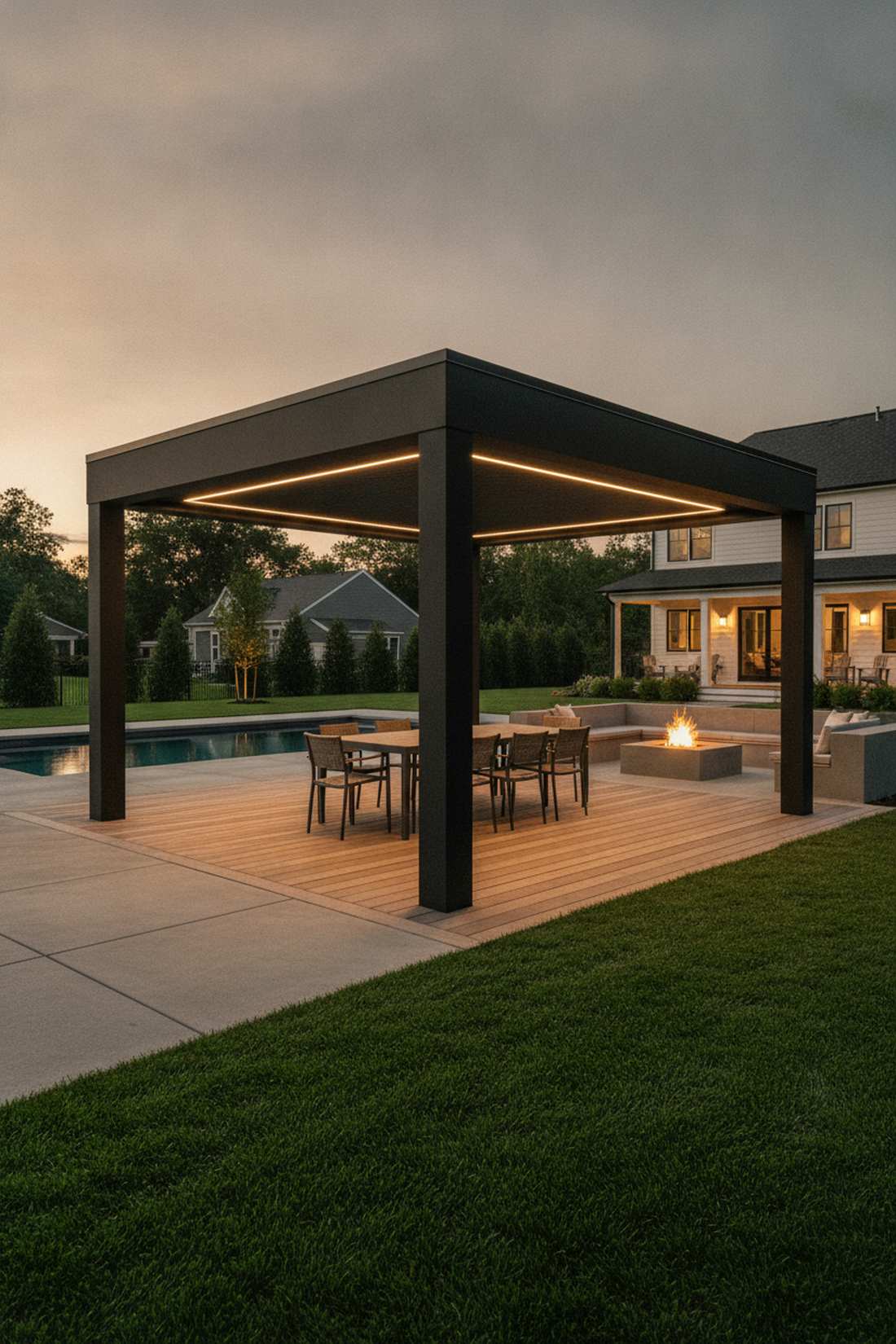 minimalist flat top structure