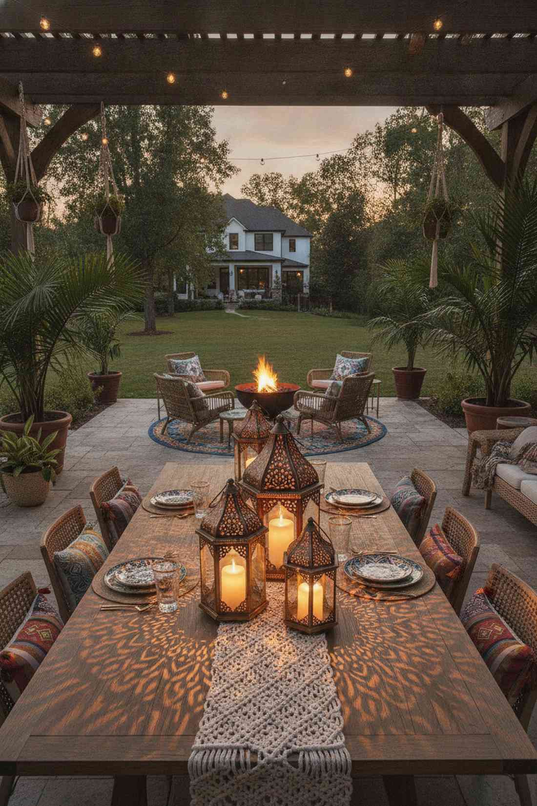 moroccan lanterns tabletop
