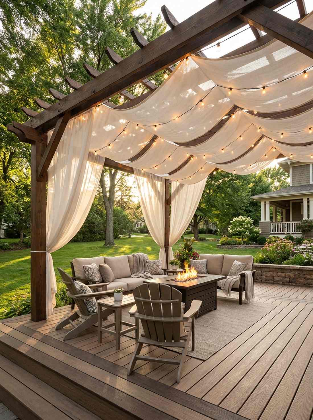 pergola and gazebo draping
