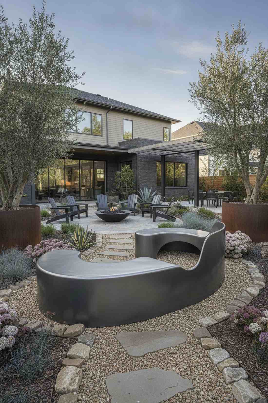 powder coated aluminum contour benches