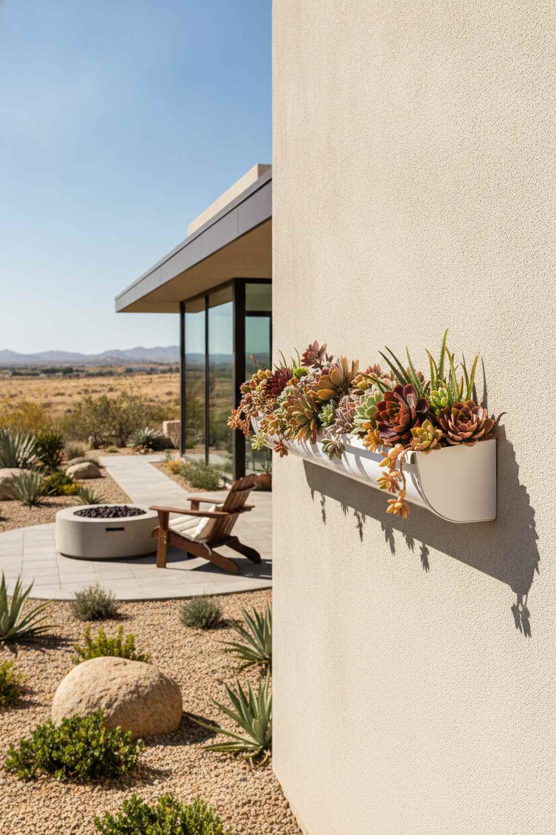 rain gutter succulent strip