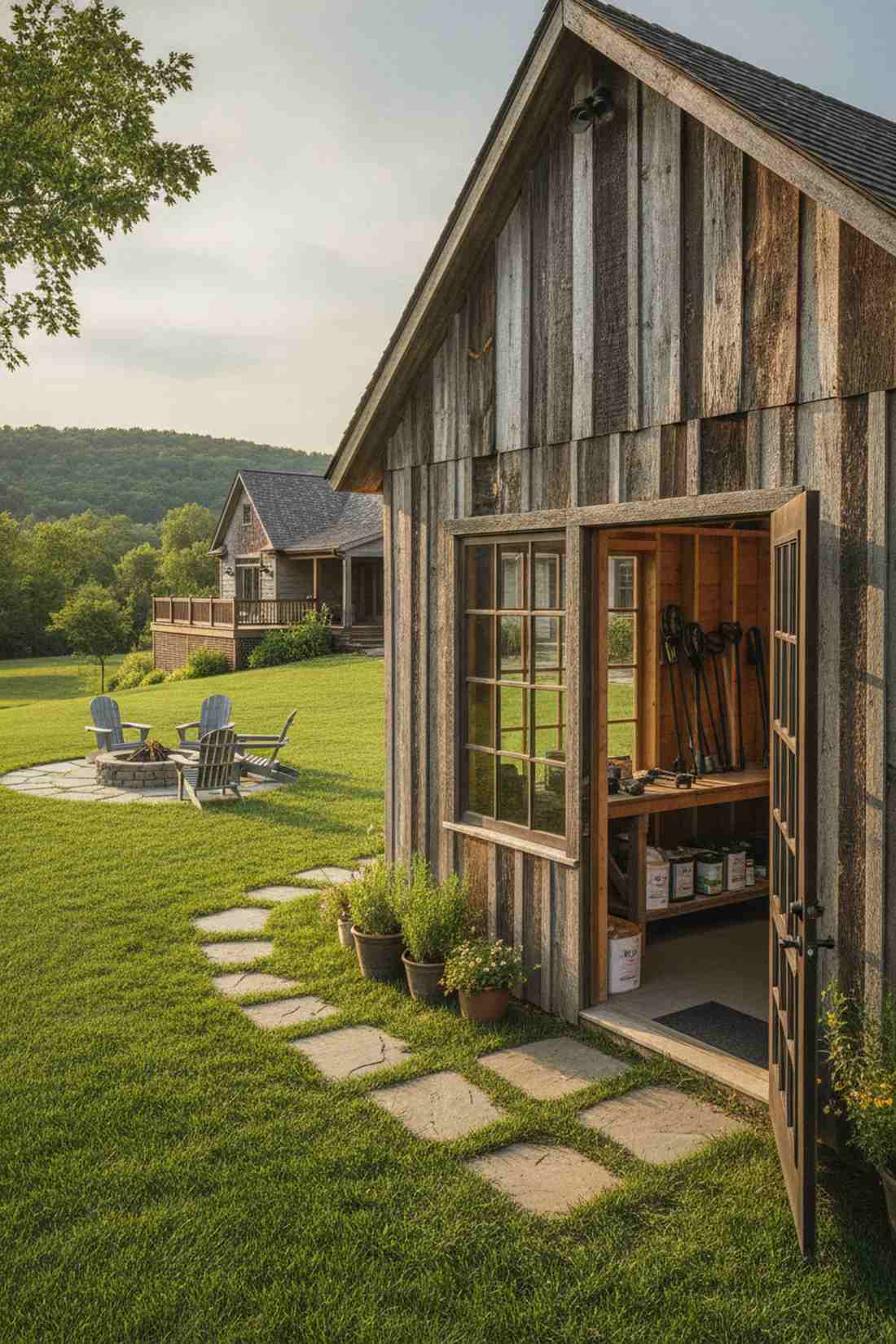 reclaimed timber studio