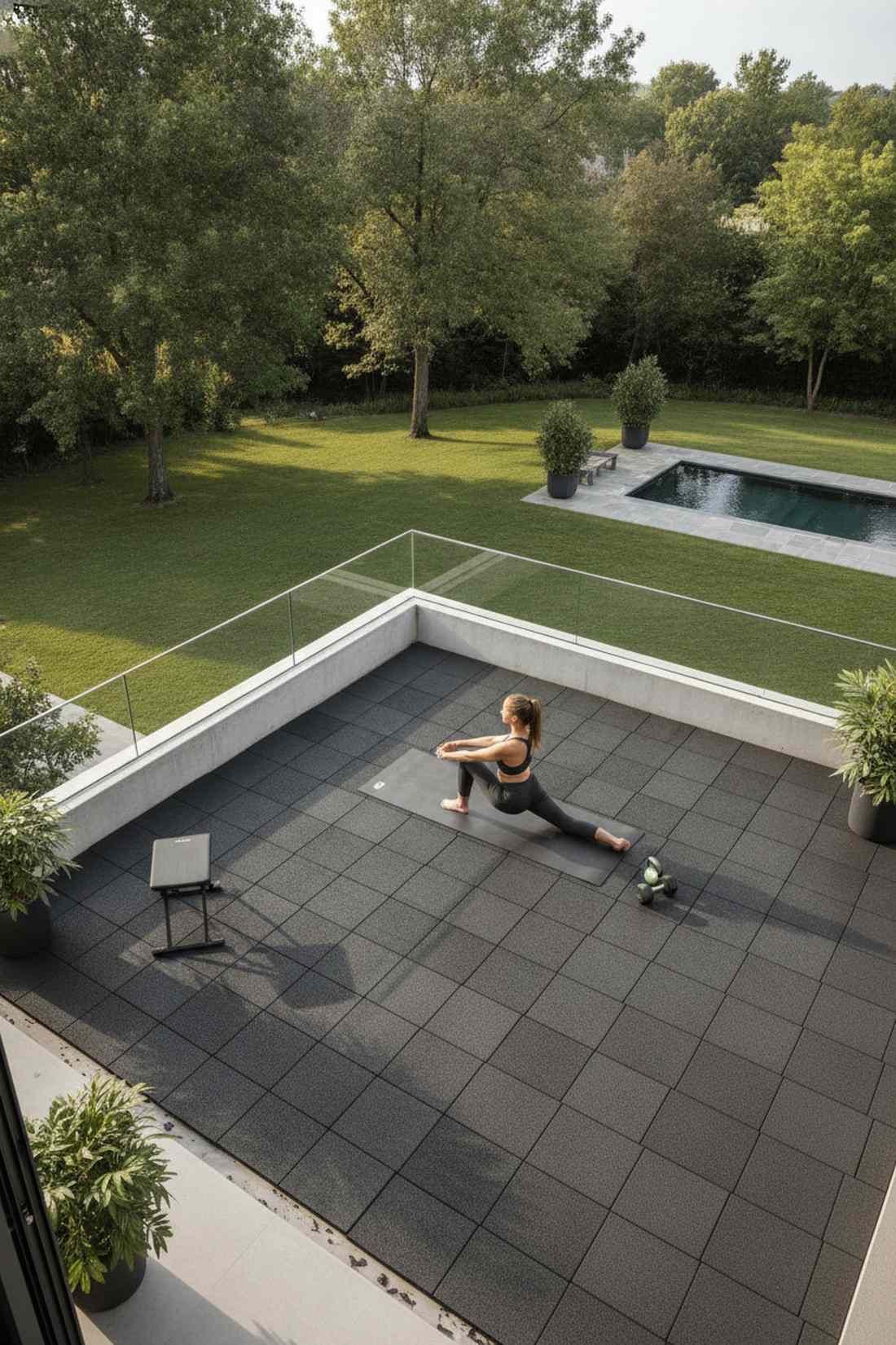 rubber tile flooring