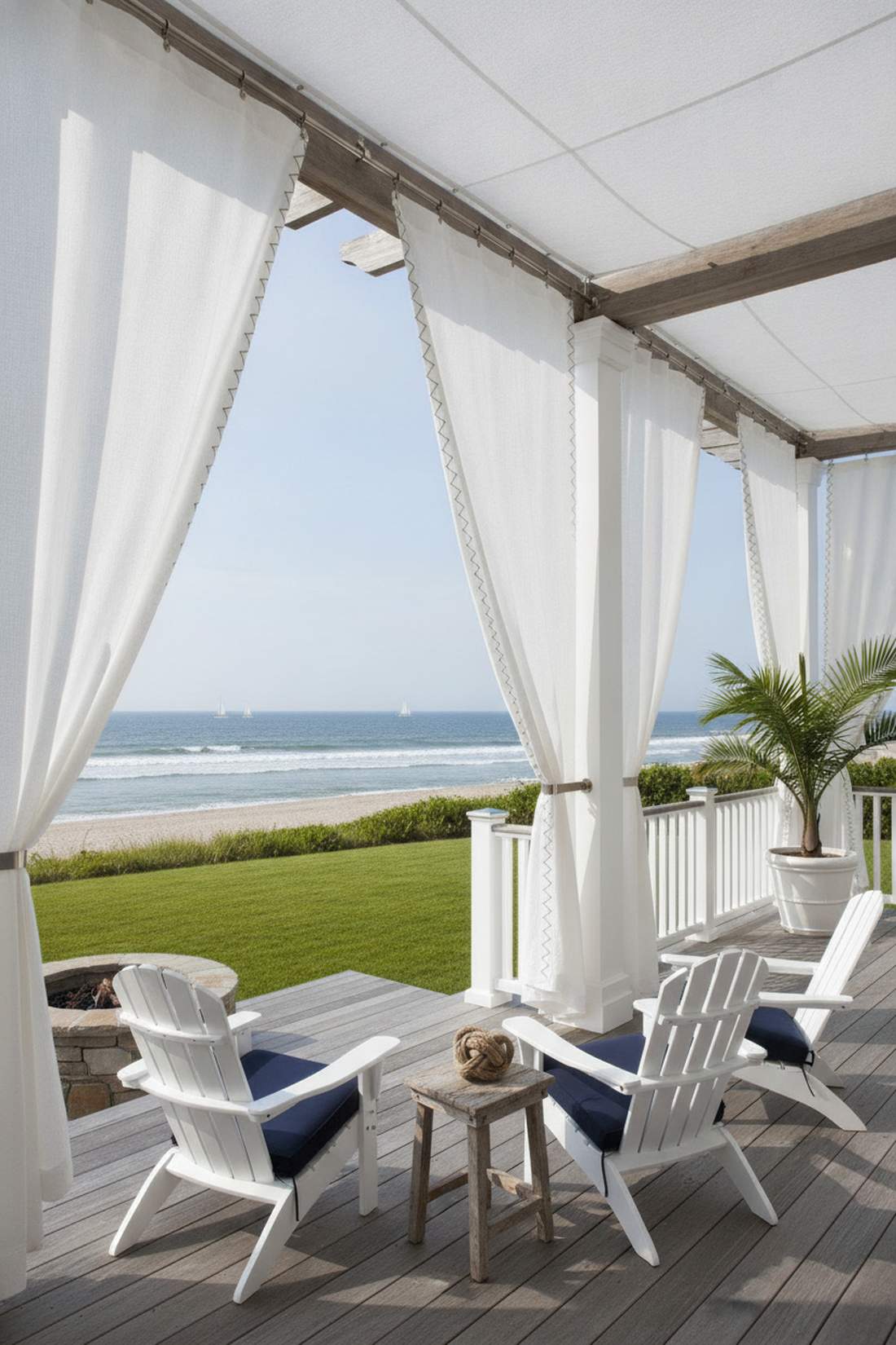 sailcloth curtains for nautical style