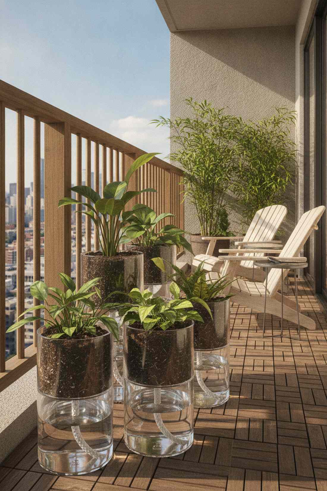self watering wick planters