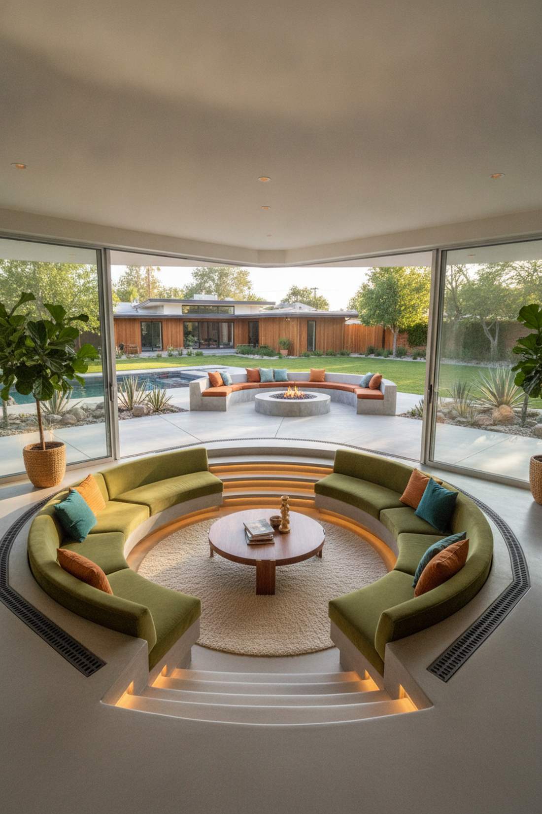 sunken living room variations