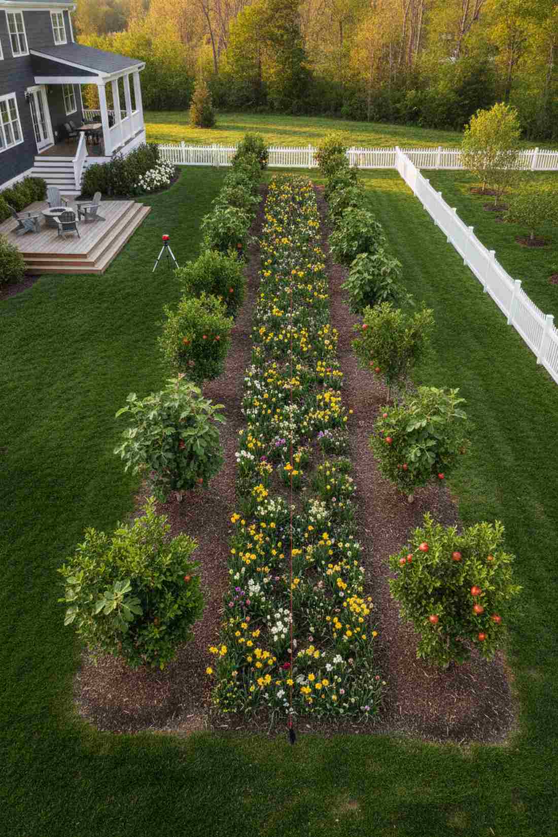 symmetrical orchard quadrants
