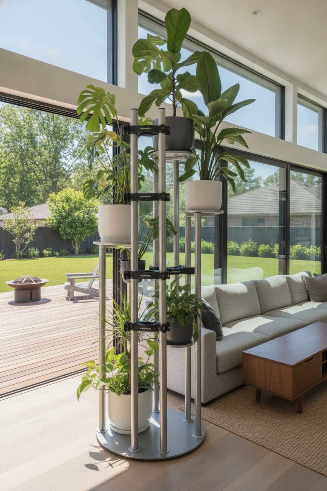 telescope adjustable height stand