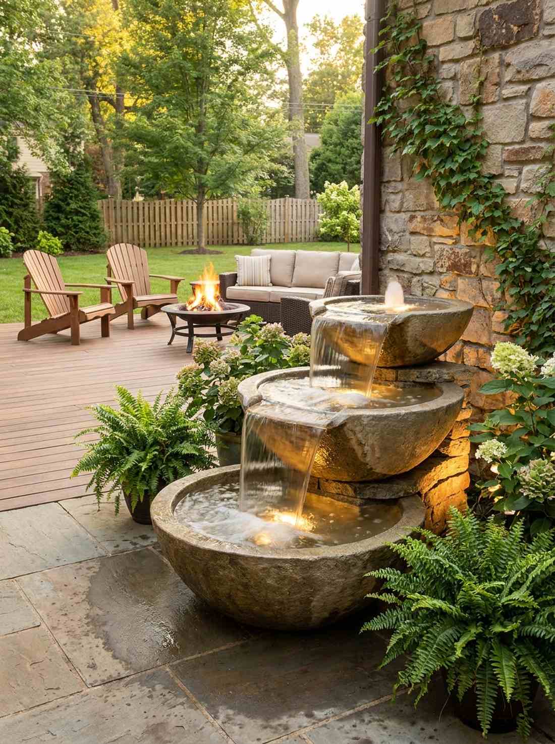 tiered bowl overflow system
