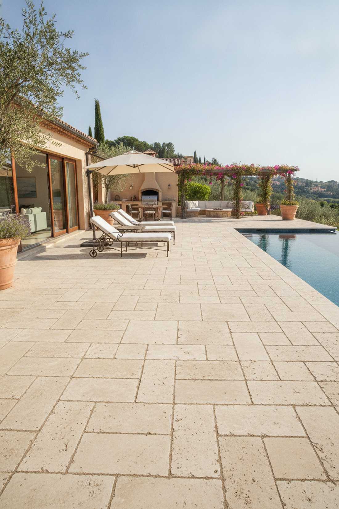 travertine deck continuity