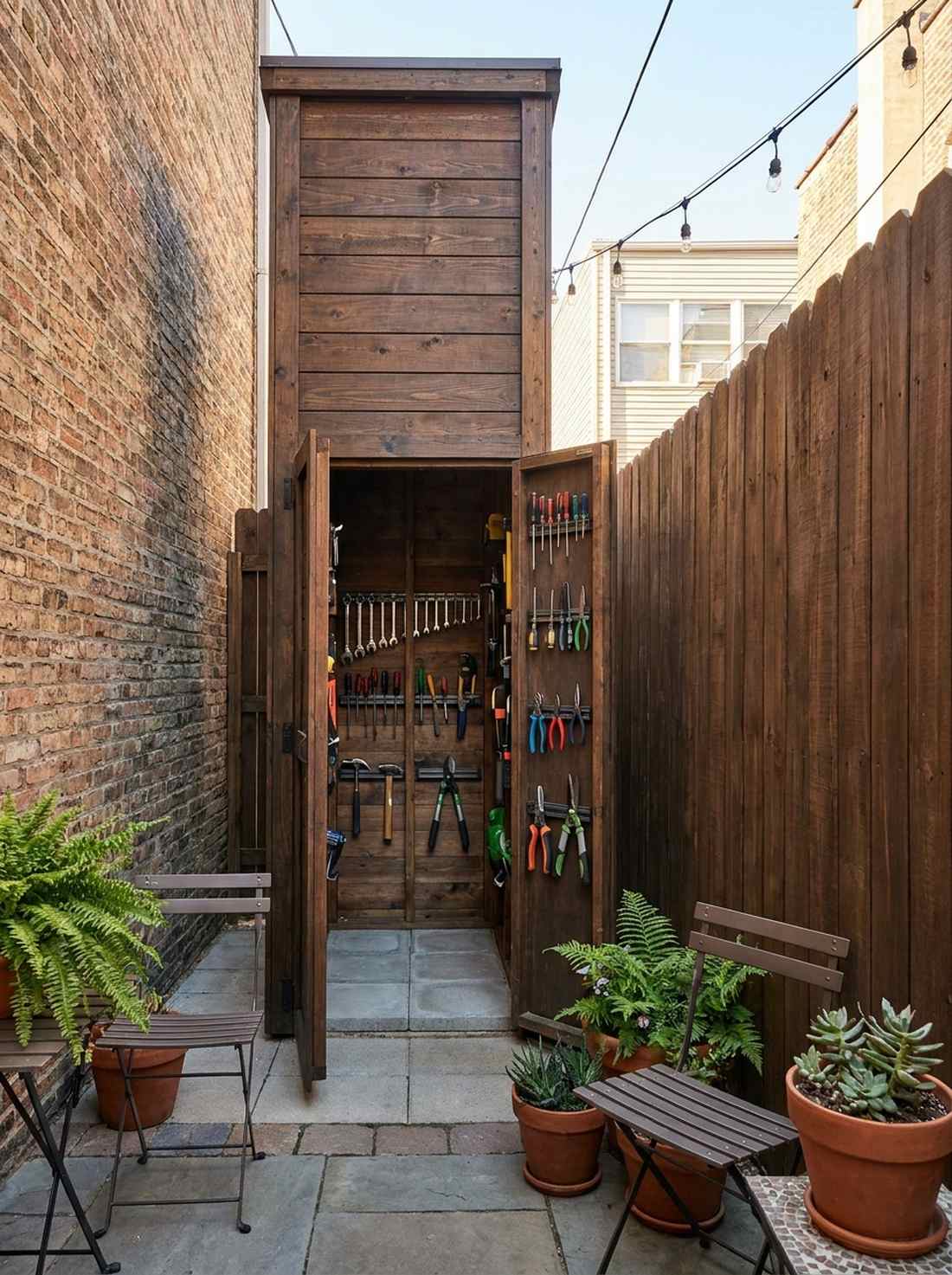 vertical tool locker
