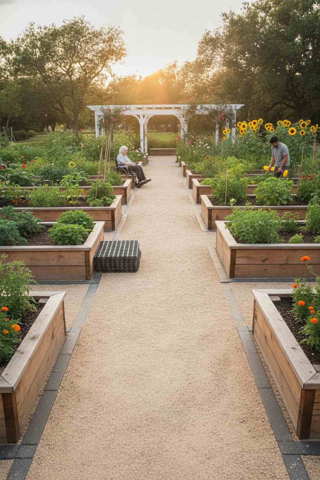 wide access community garden bed