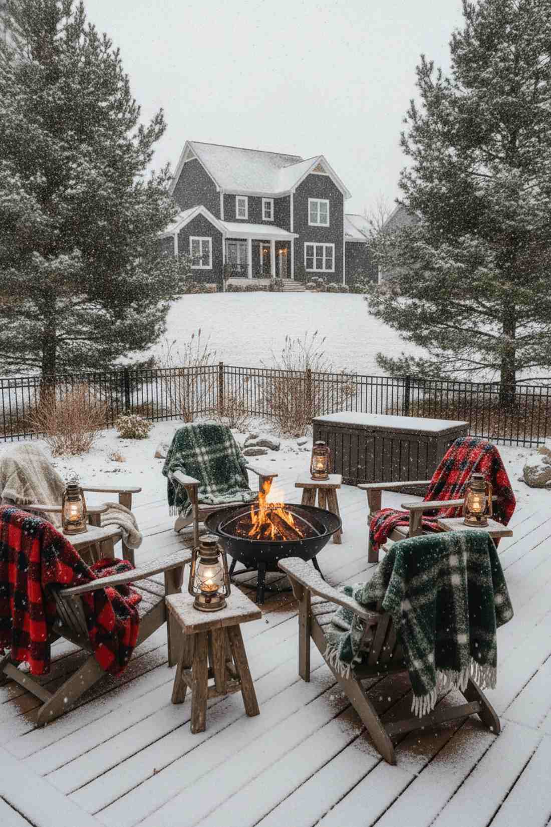 winter camping retreat