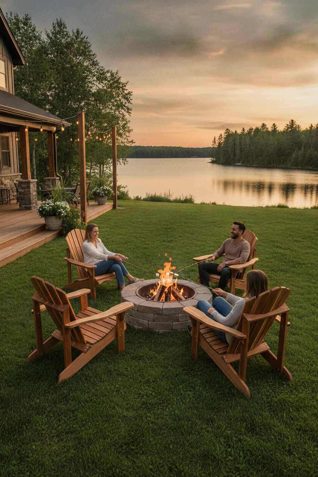 adirondack chair angled back designs