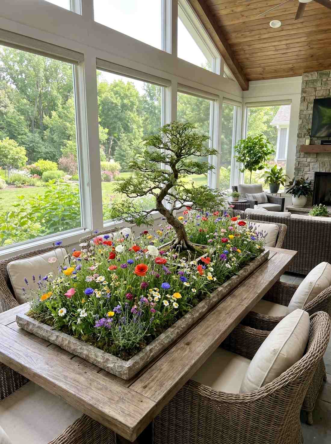 bonsai wildflower meadow tray