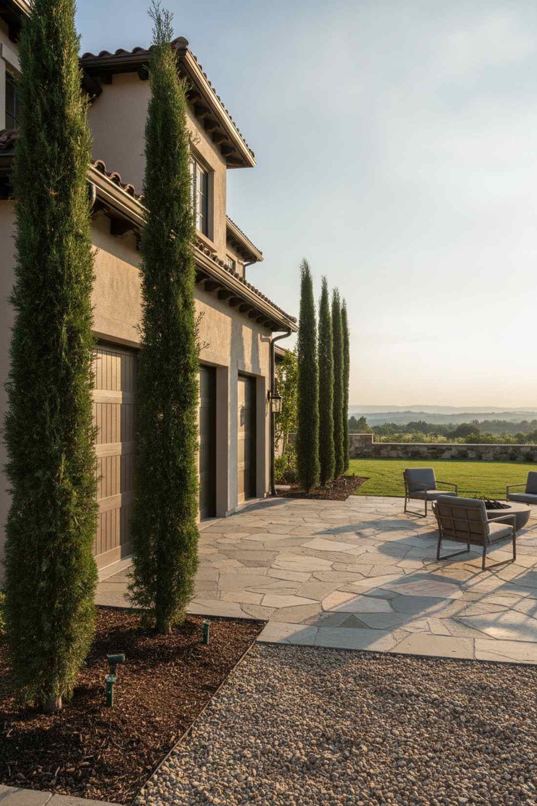 columnar vertical accents