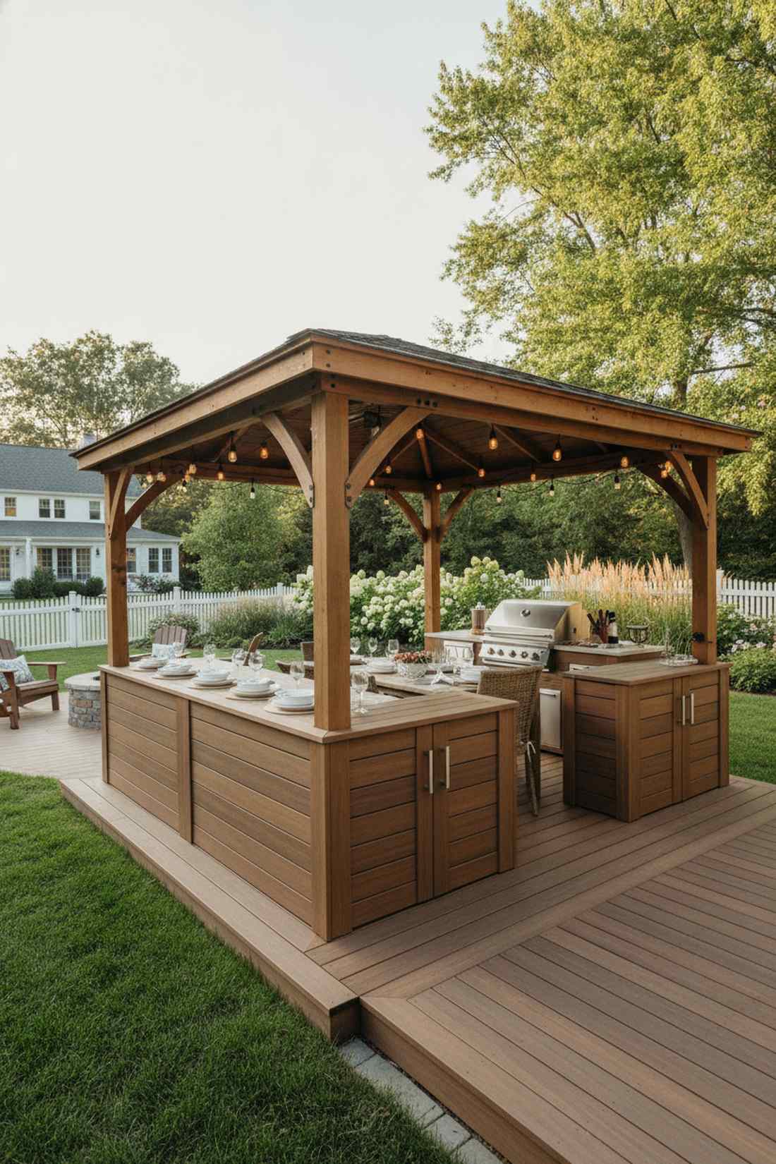 dining gazebo with storage