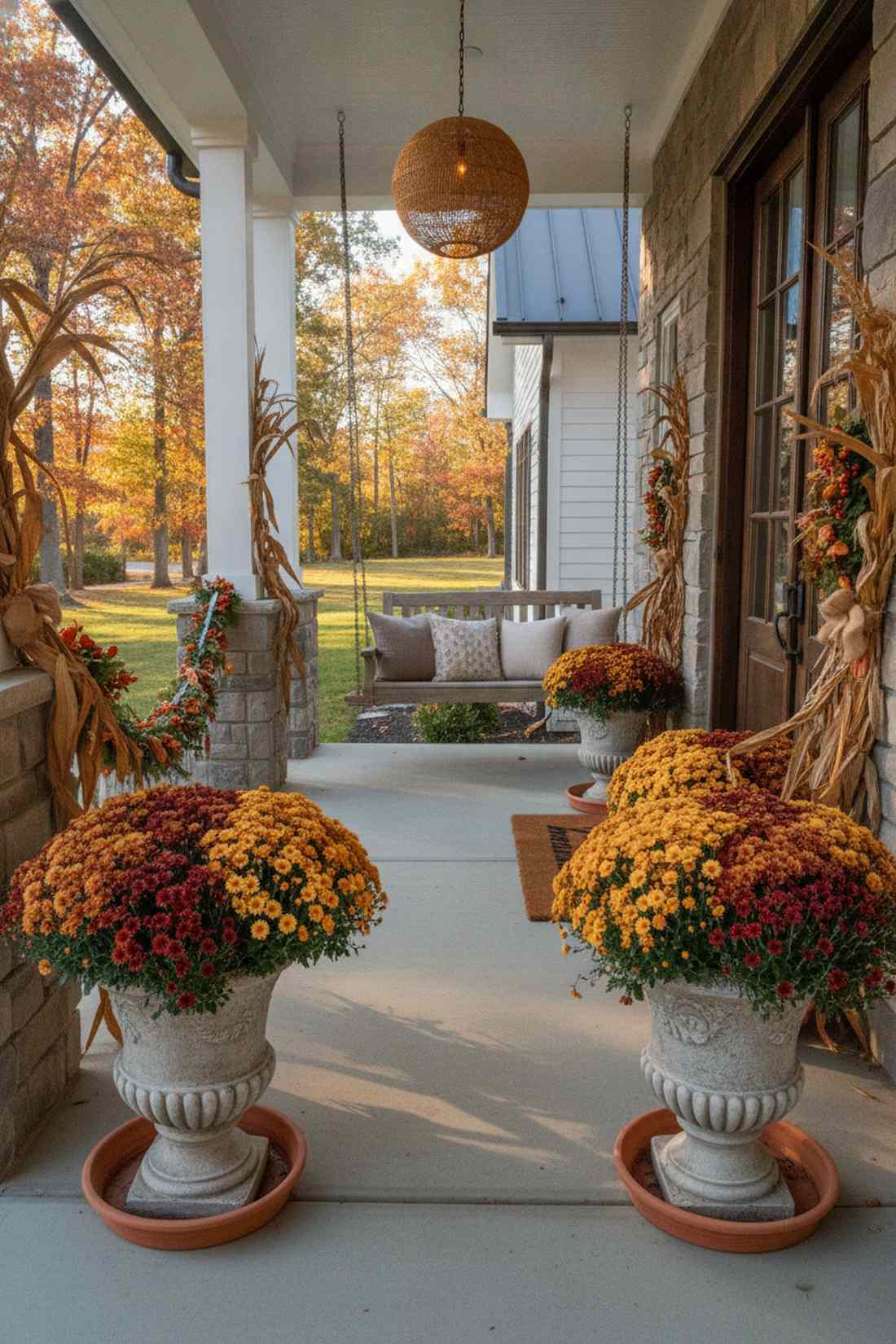 fall chrysanthemum showcase