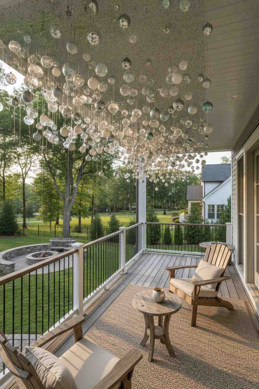 floating ornament installation