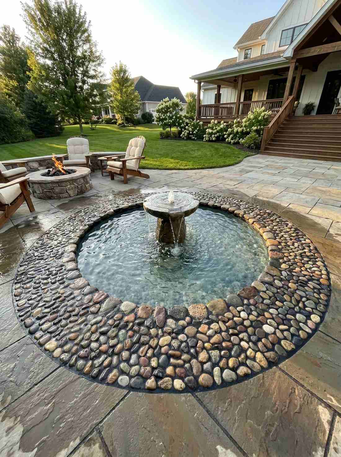 fountain pool surround