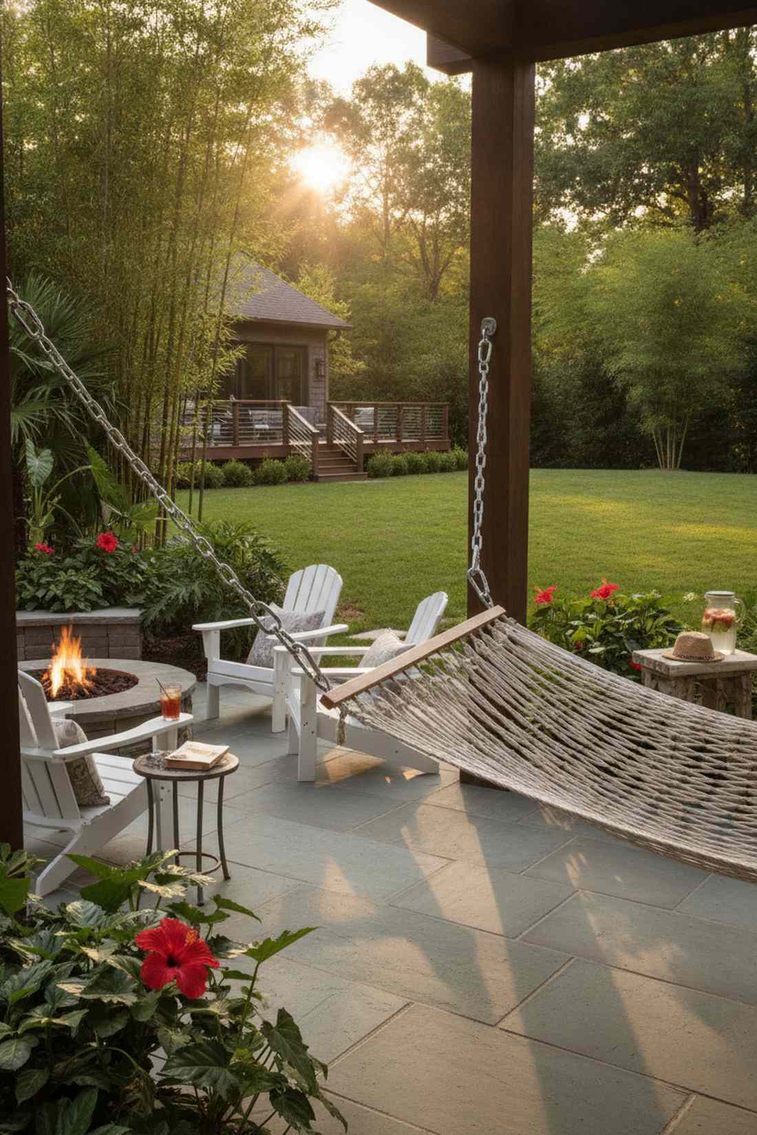 hammock lounging corner