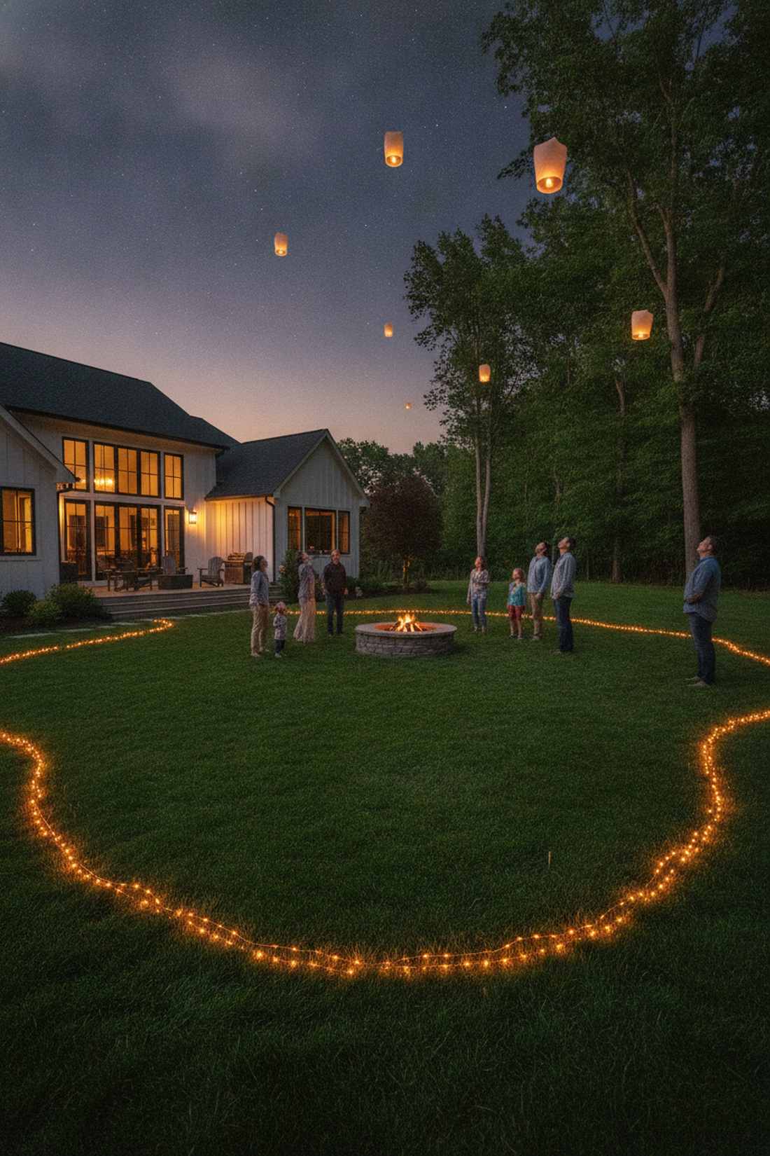 lantern release area lighting
