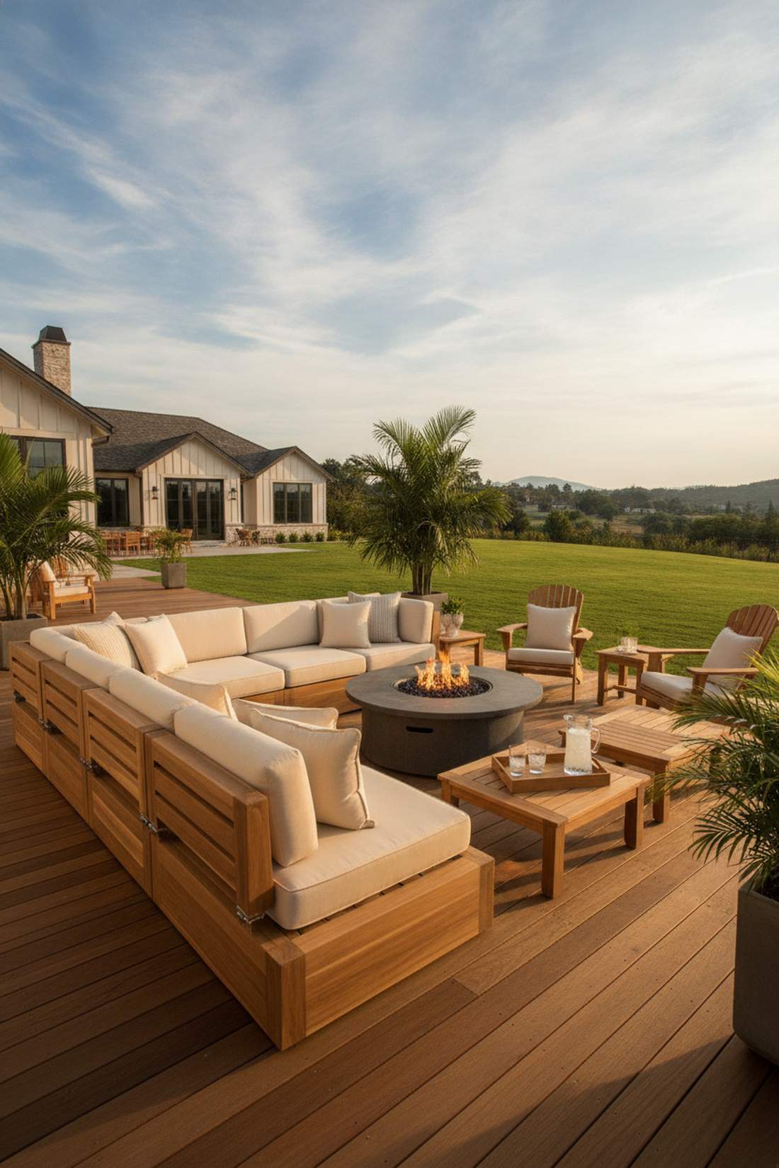 modular teak sectional system