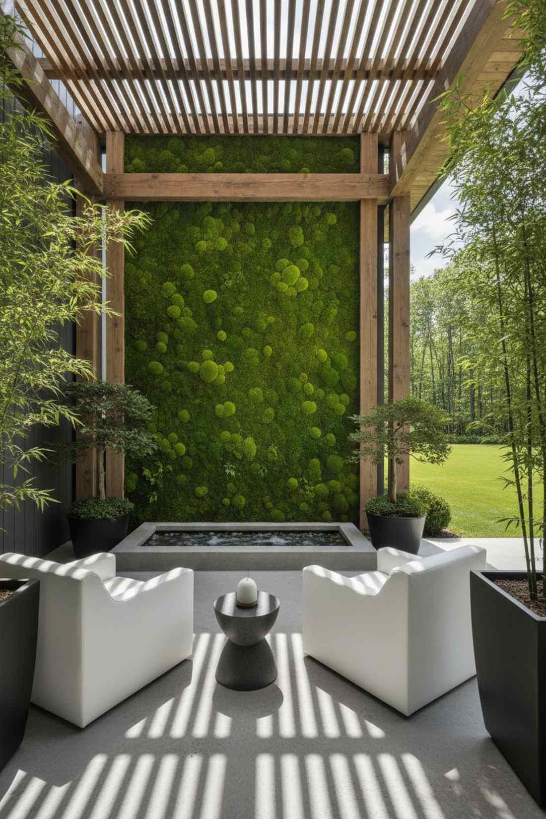 moss wall installations