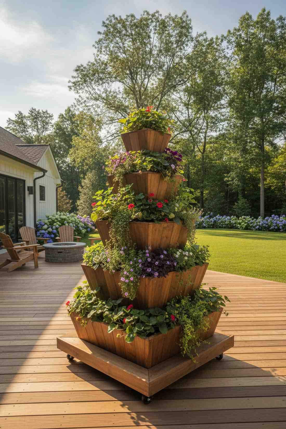 pyramid tower planters