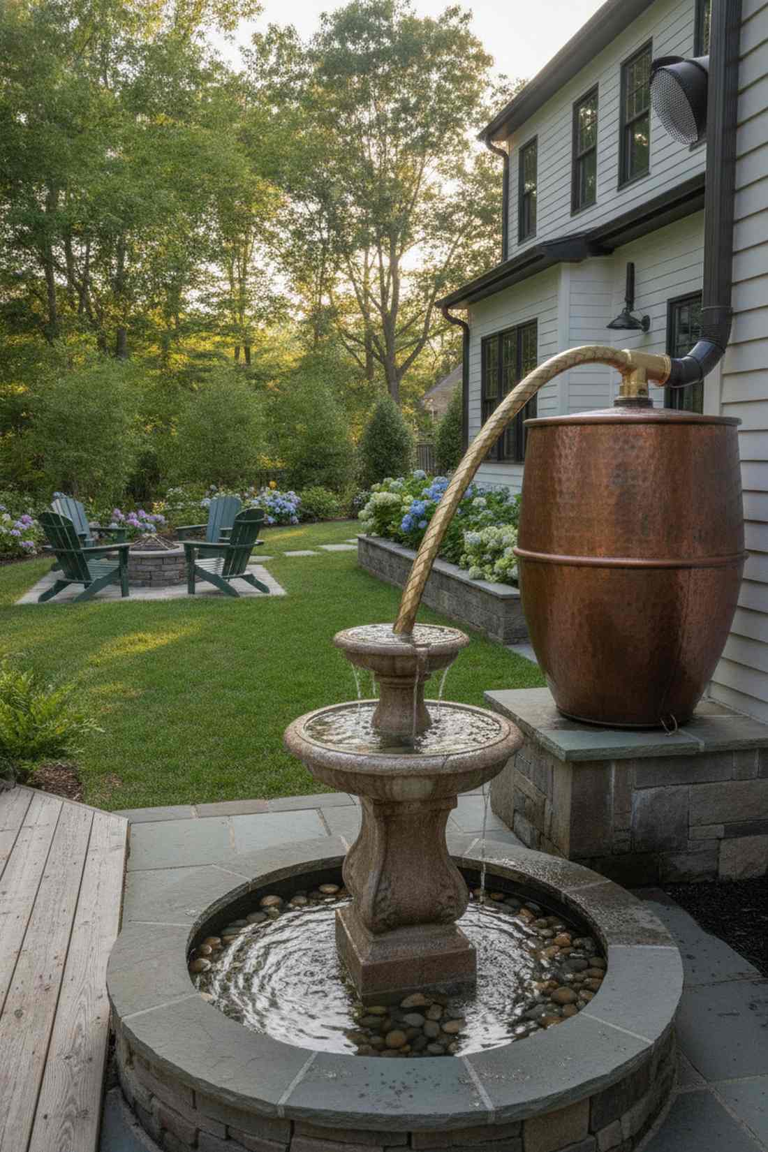 rain collection fountain