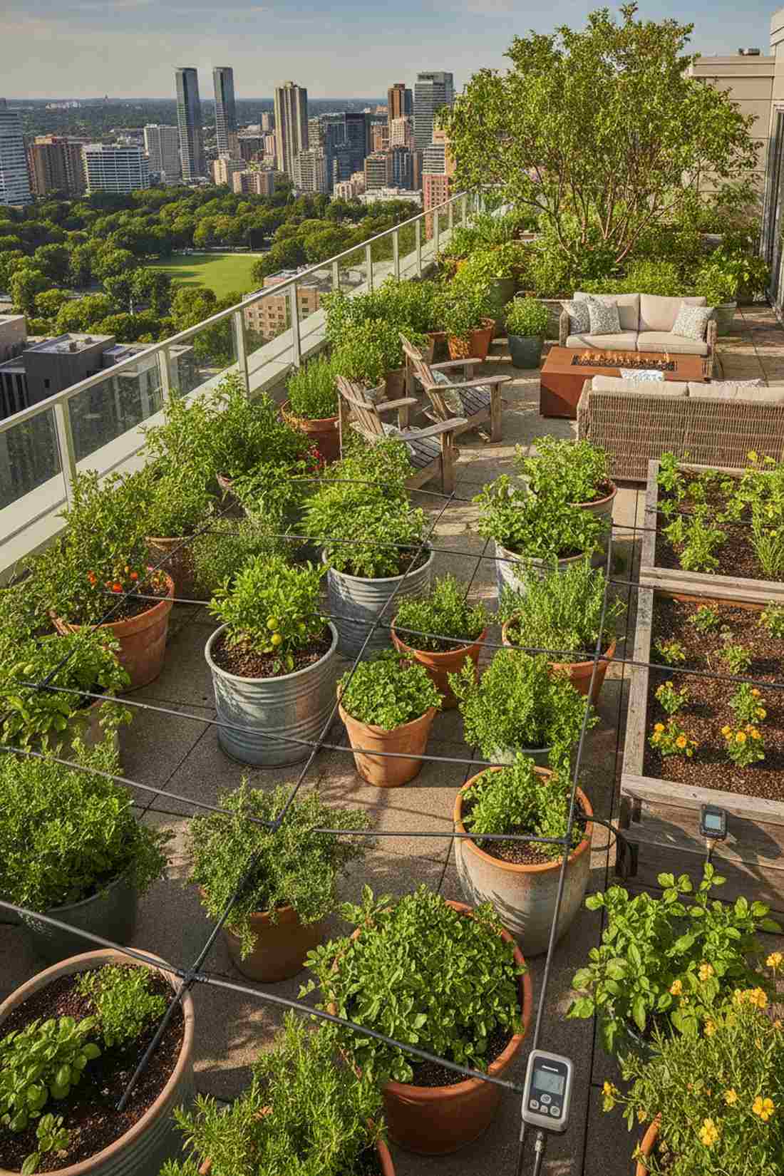 rooftop drip irrigation