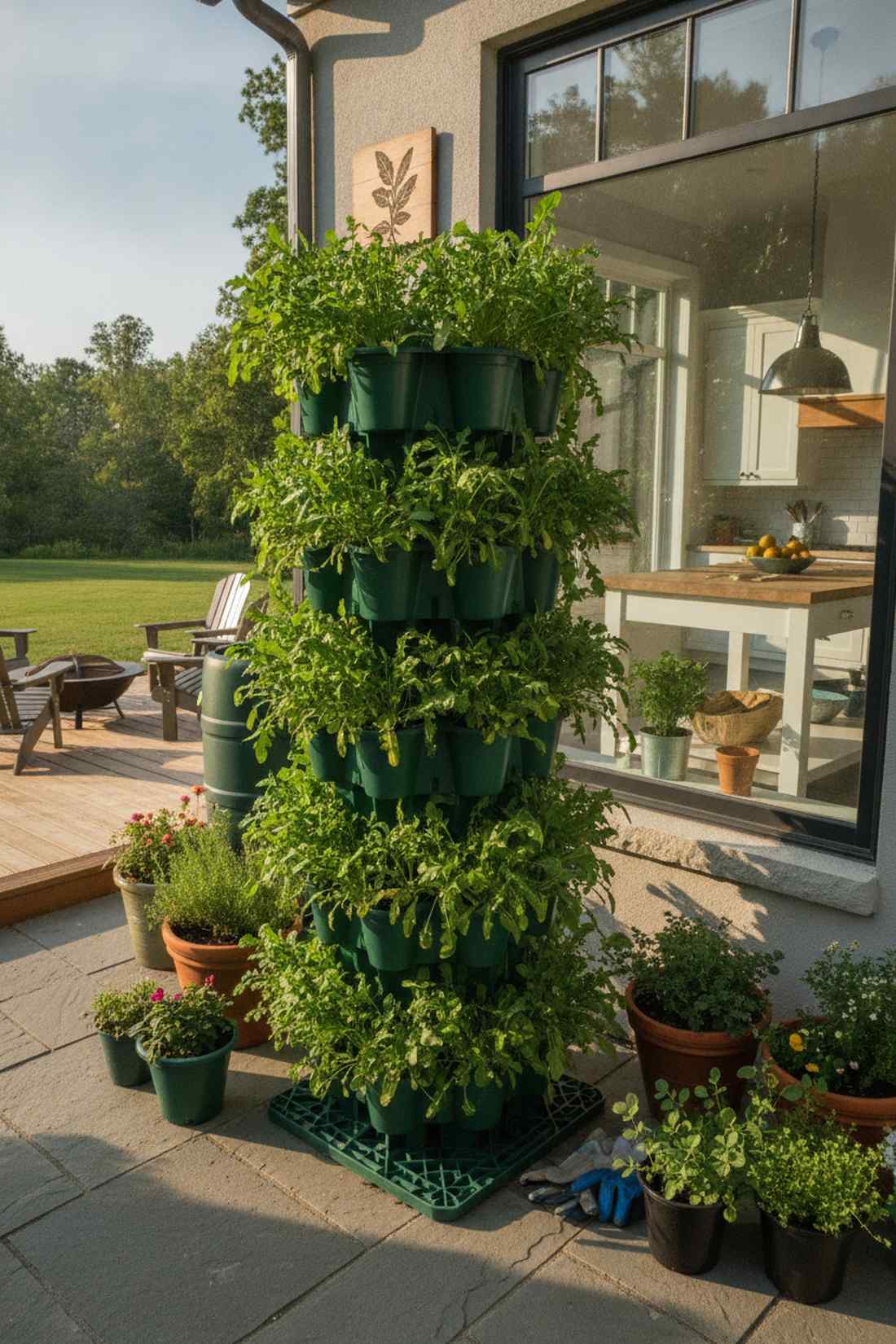 salad tower stackables