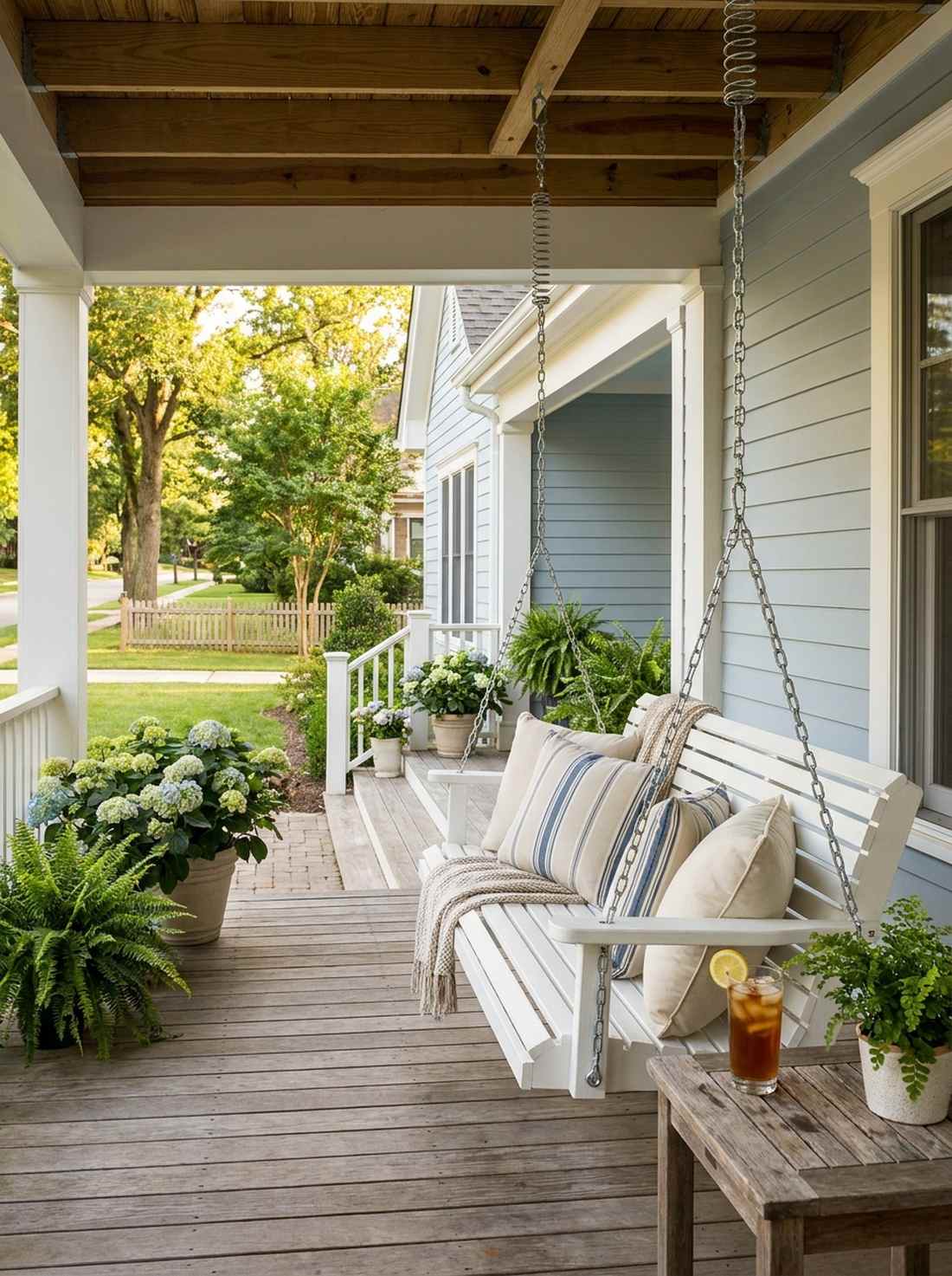 three person porch swing