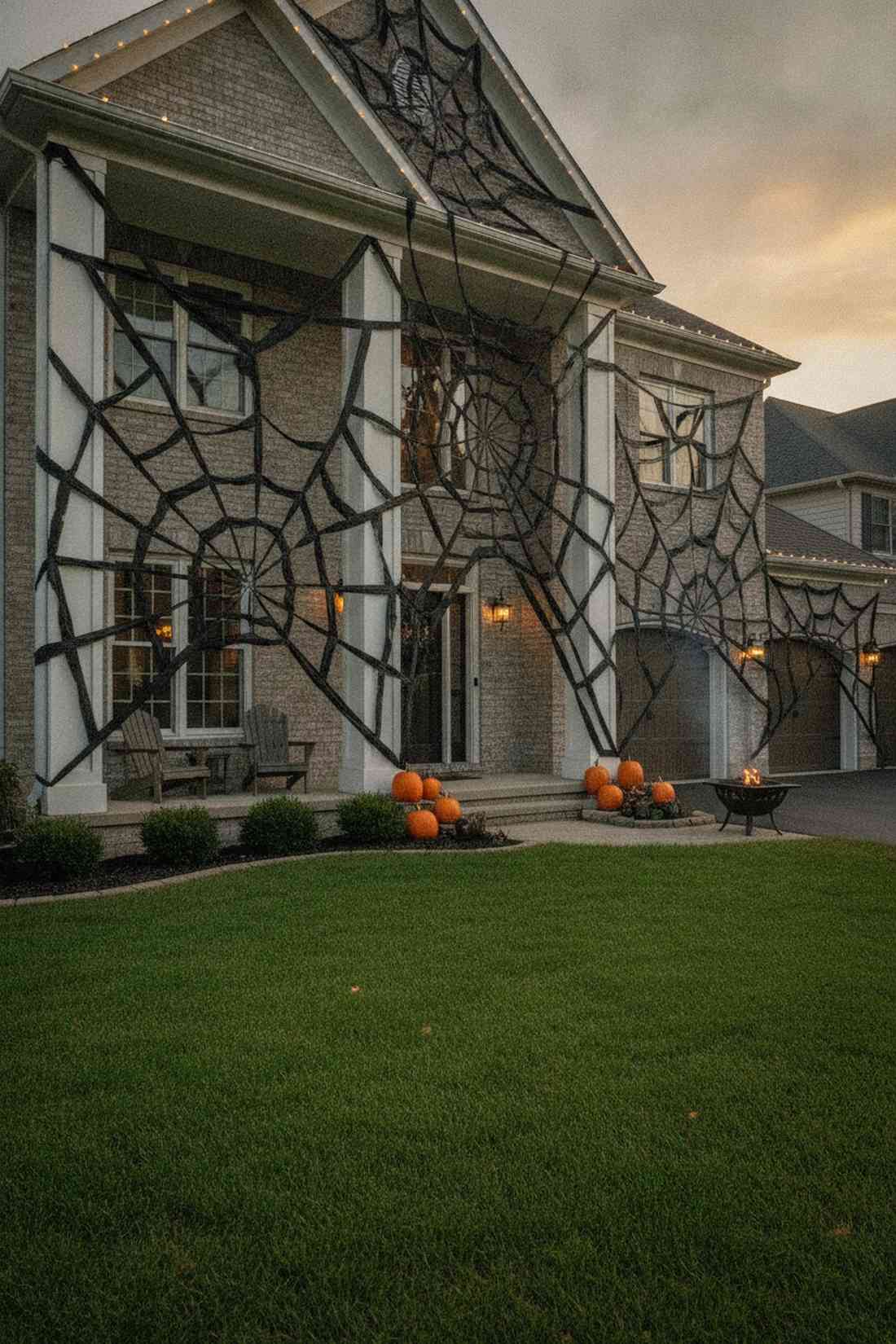 trash bag spider webs