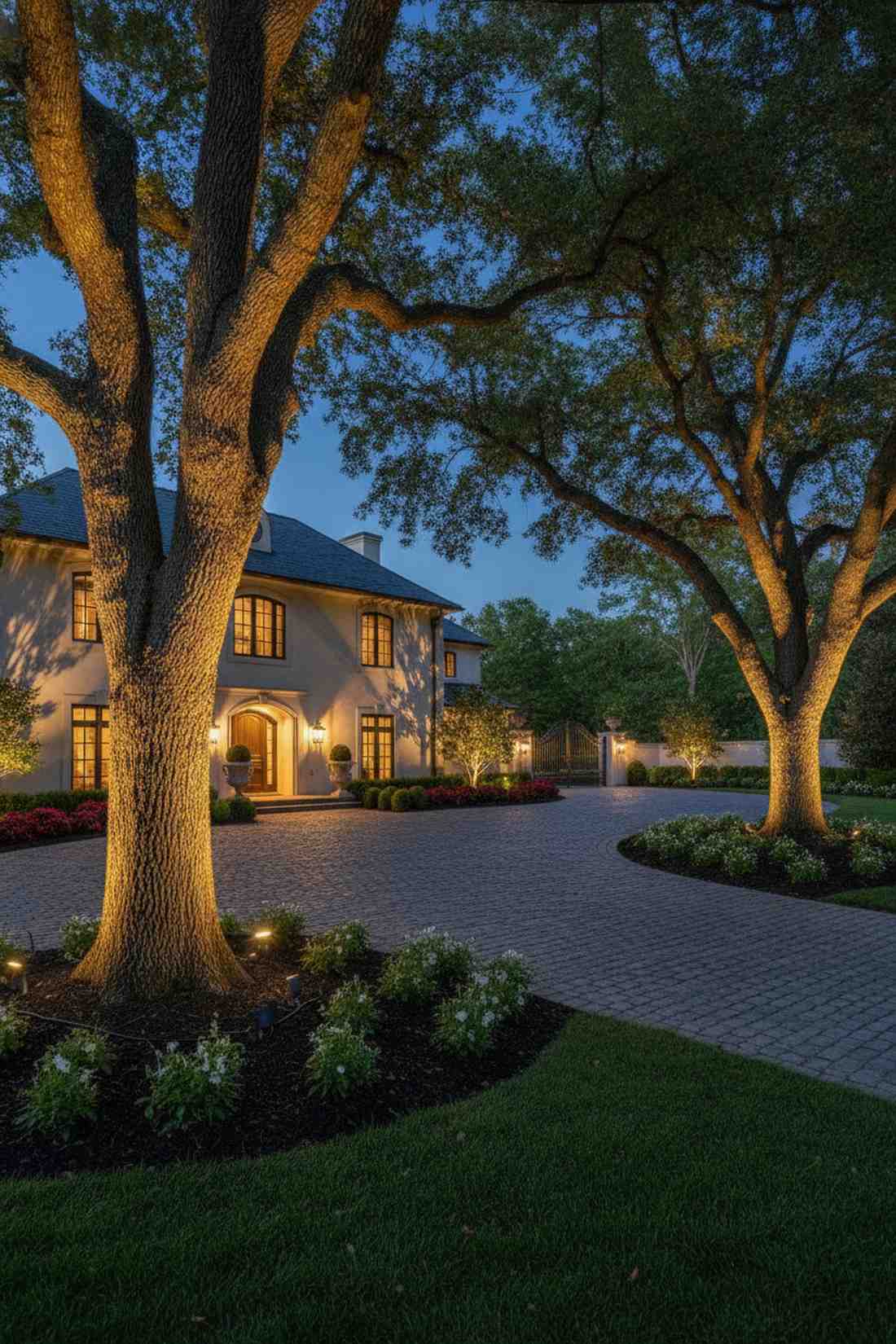 uplighting focal trees