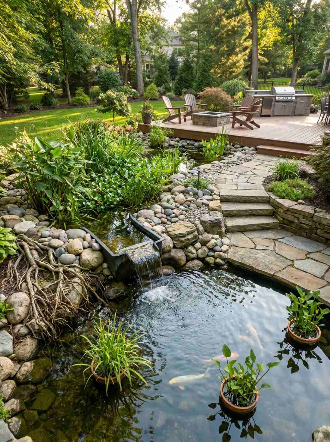 upper lower connected ponds