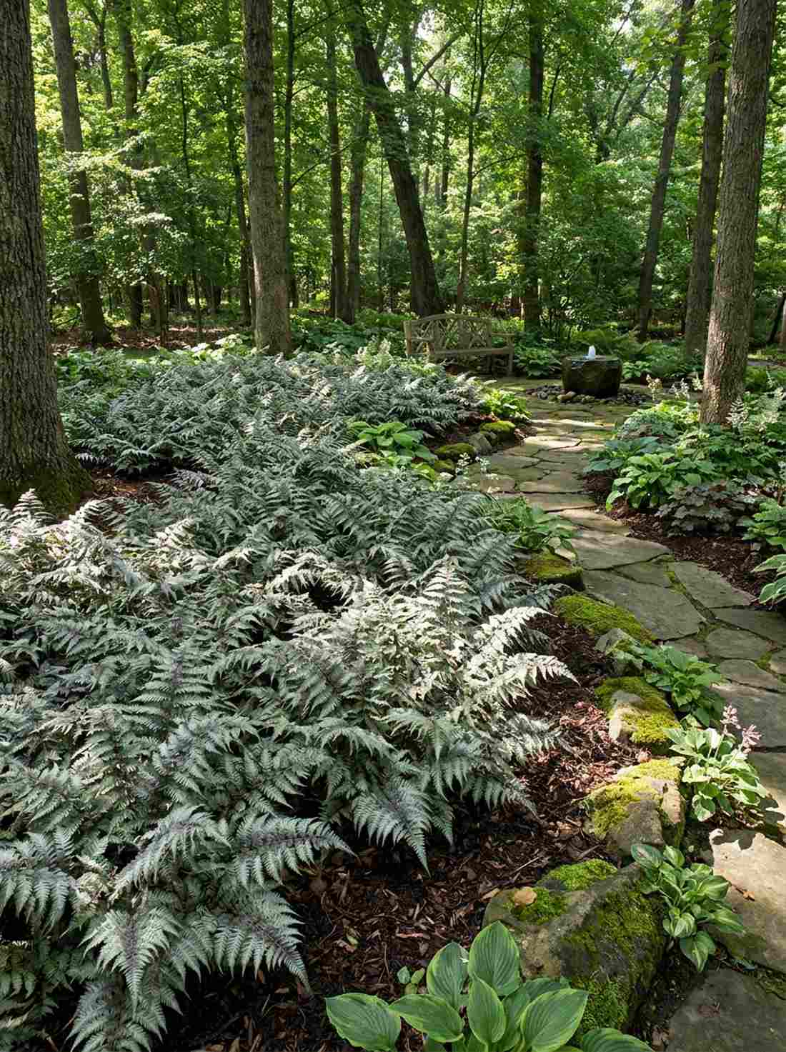 athyrium niponicum japanese painted fern