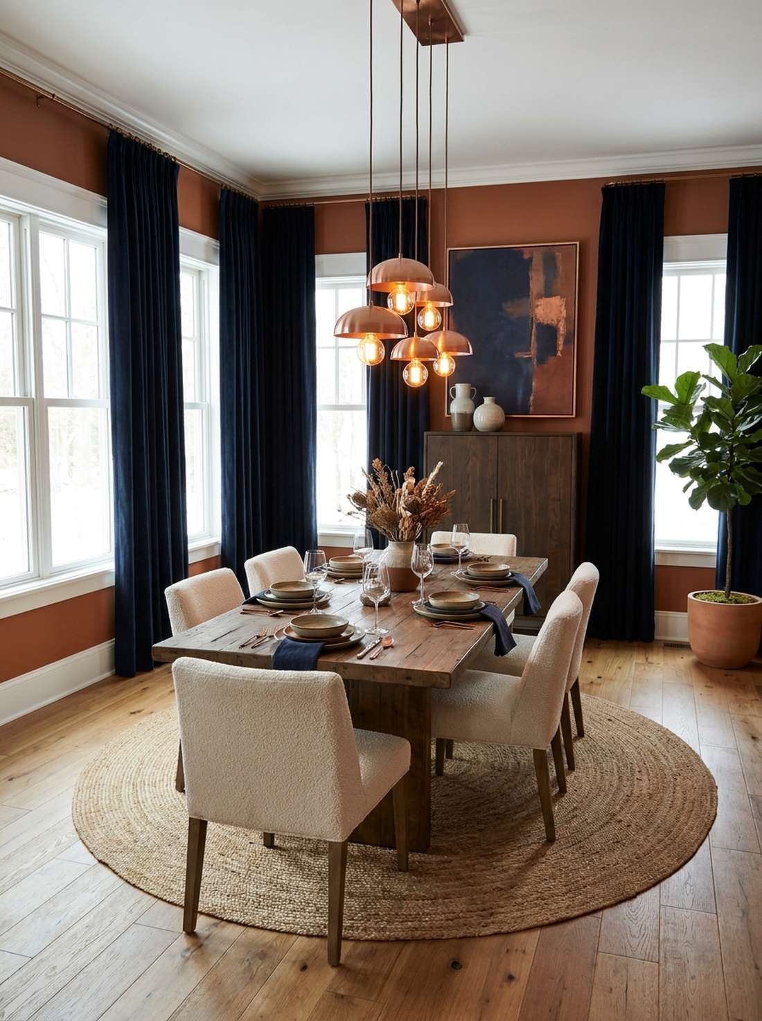 clay and navy