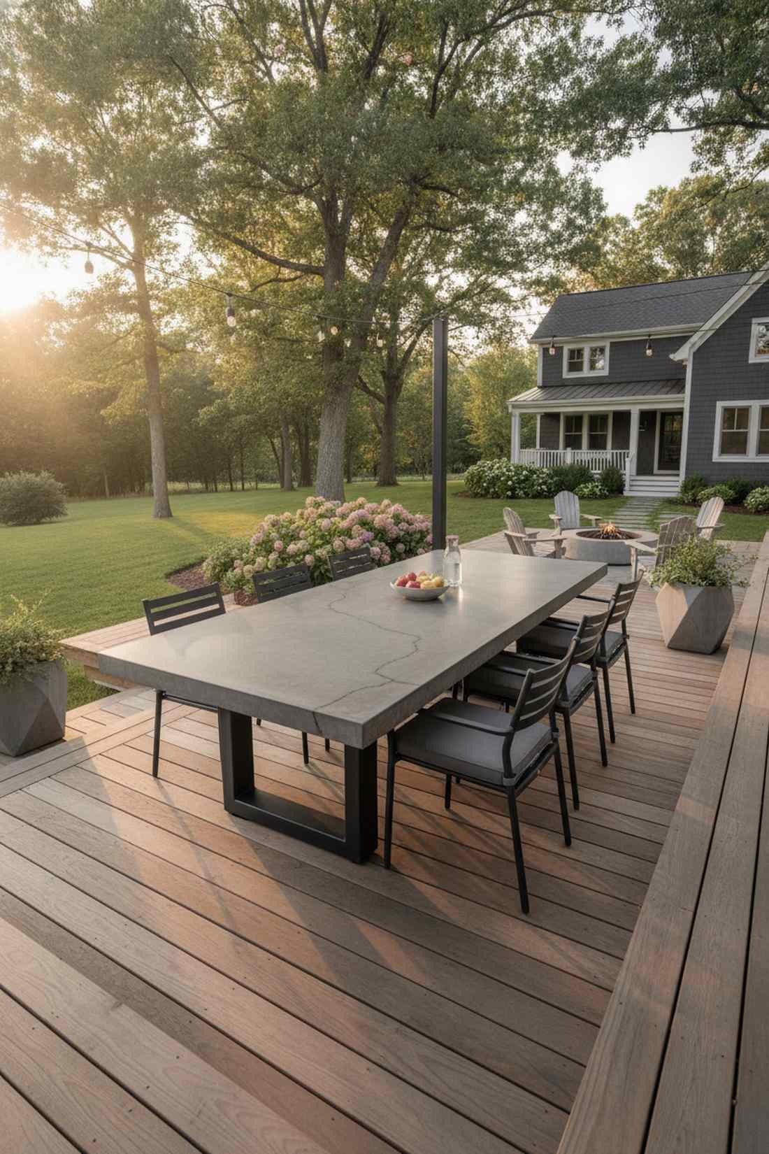 concrete and iron industrial table