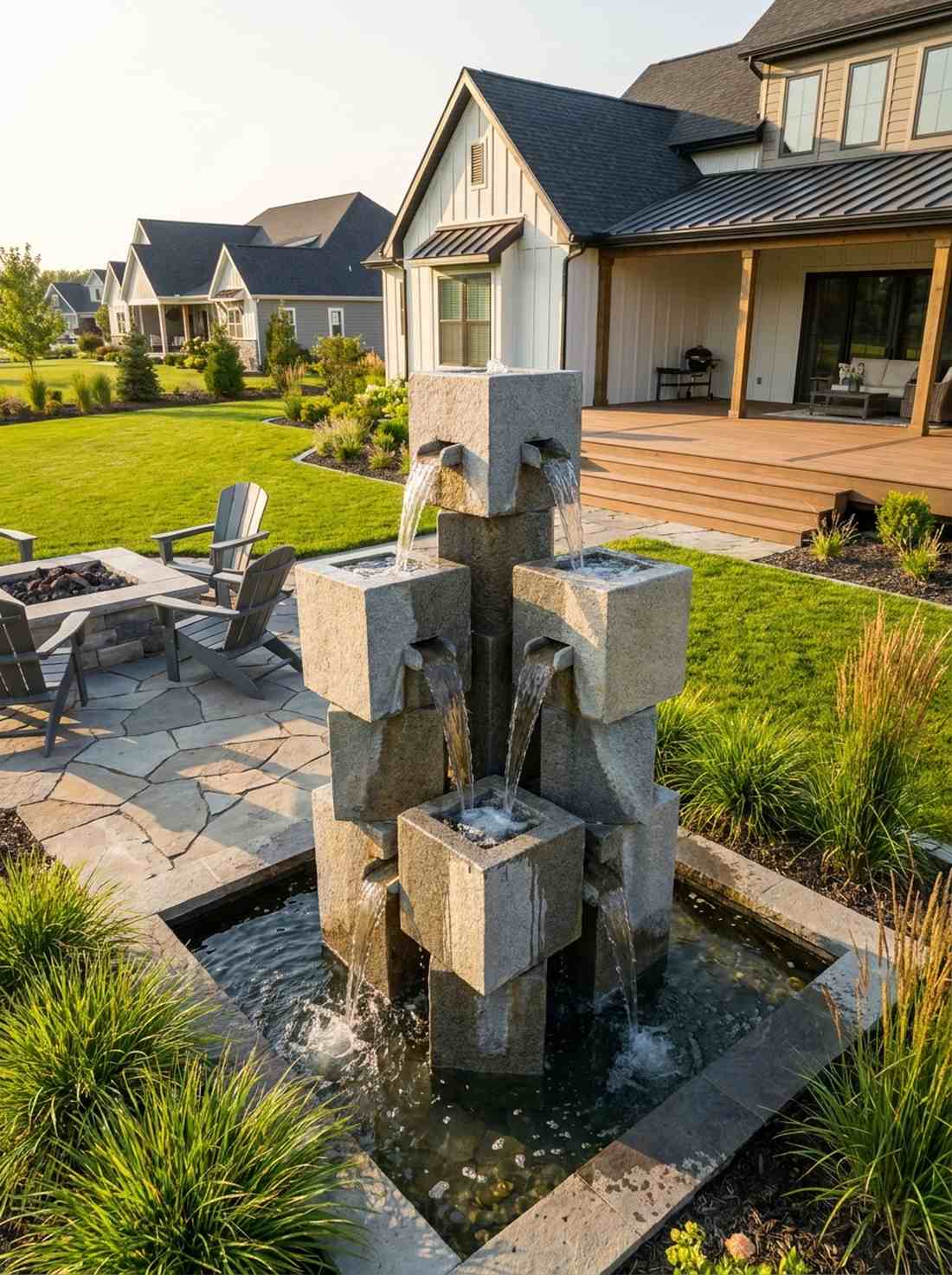 cubic stacked blocks