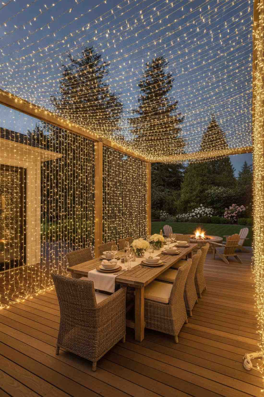 curtain light canopy