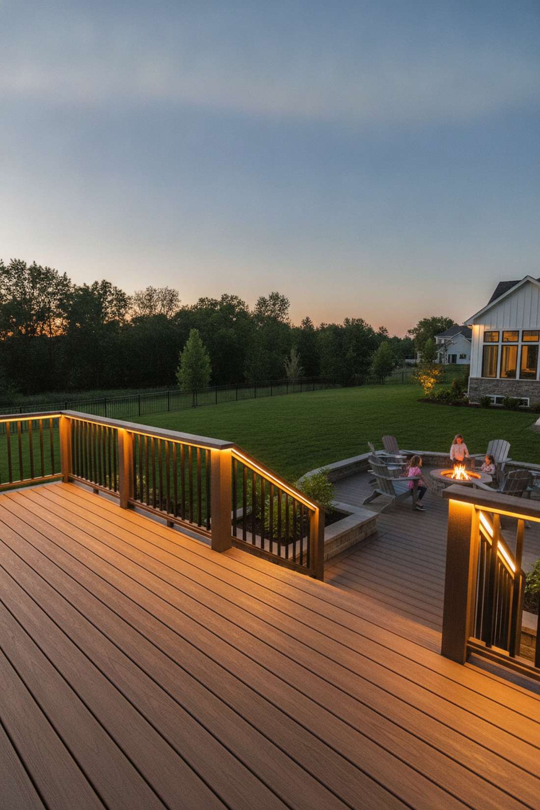deck rail lighting