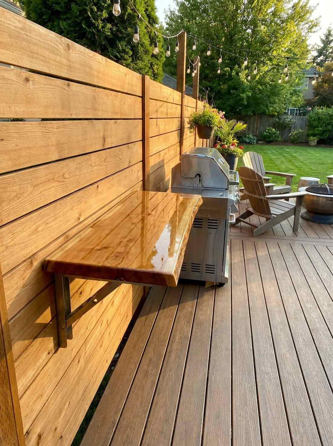 fold down table fence attachment