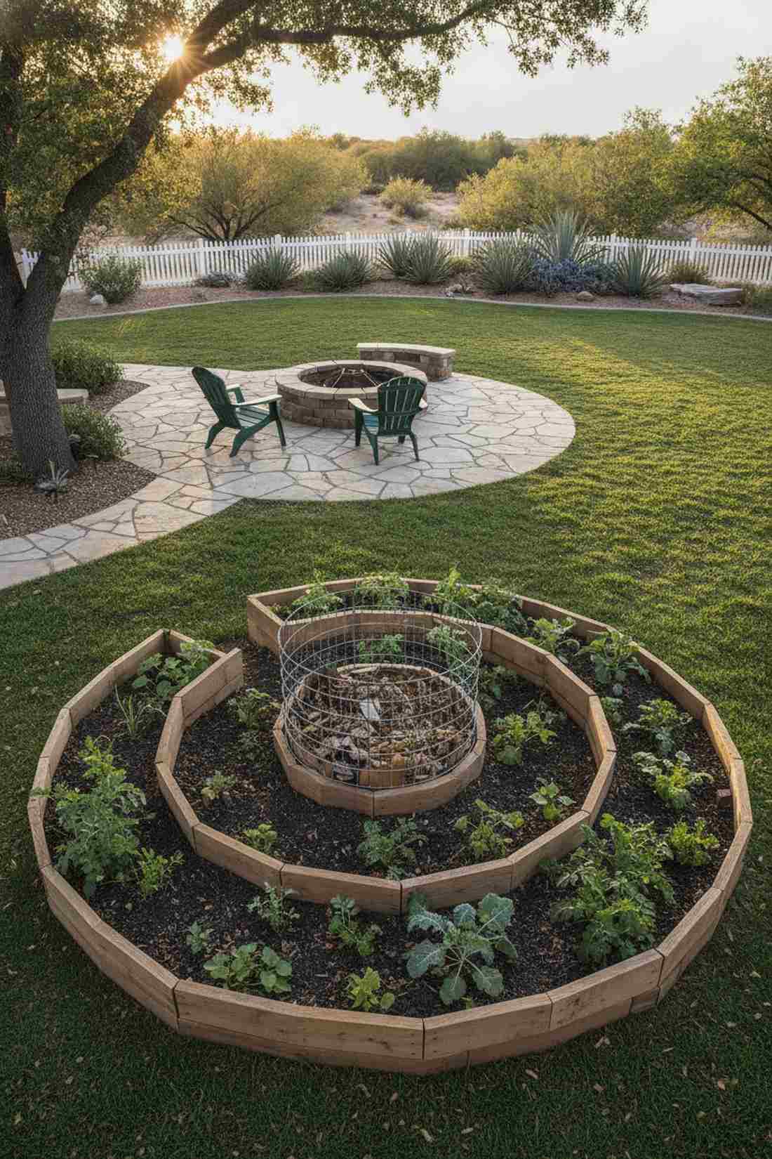 keyhole garden bed