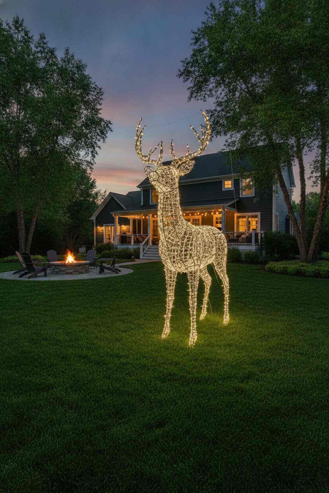 lighted outdoor sculptures