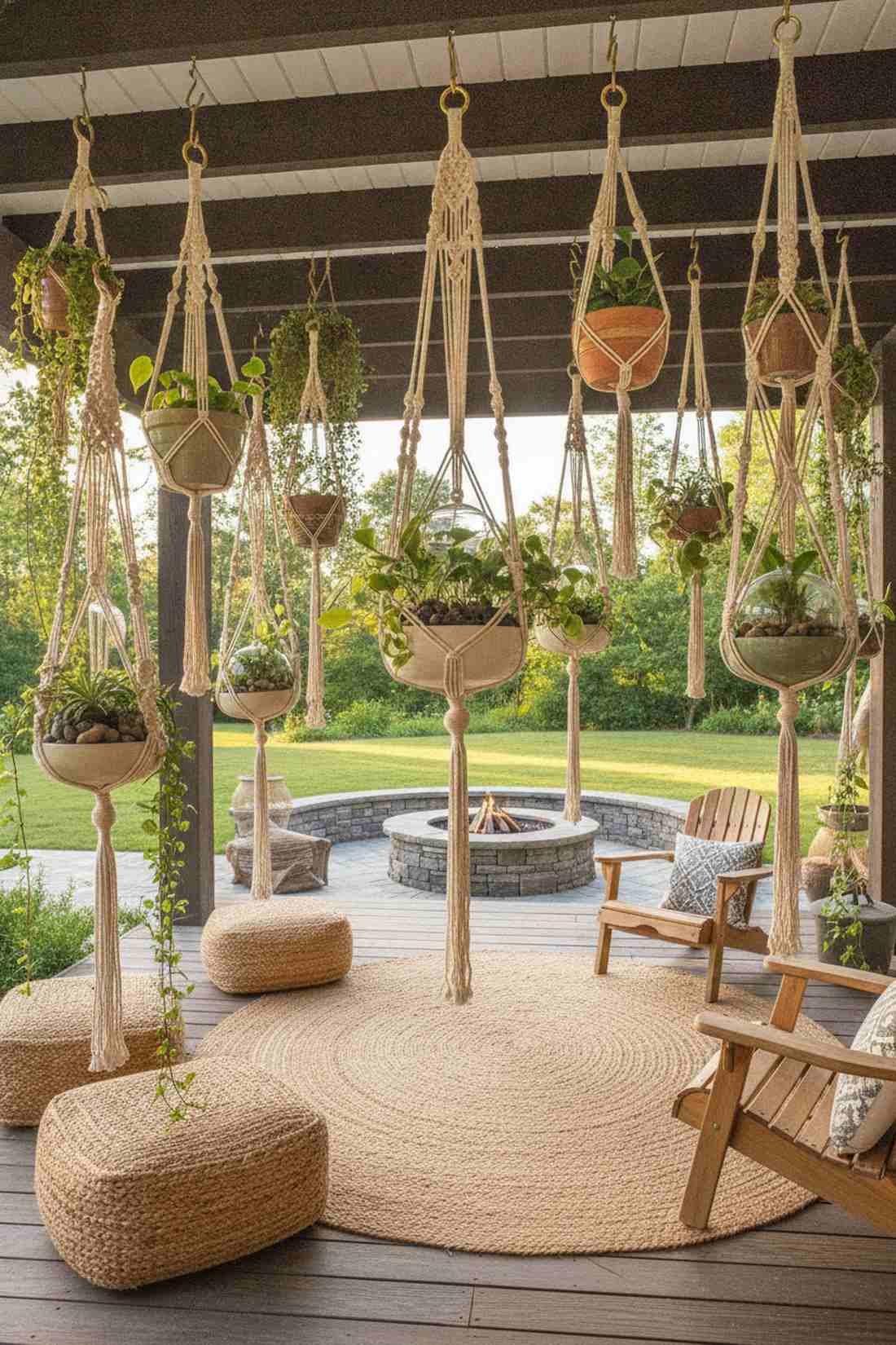 macrame hanging planters