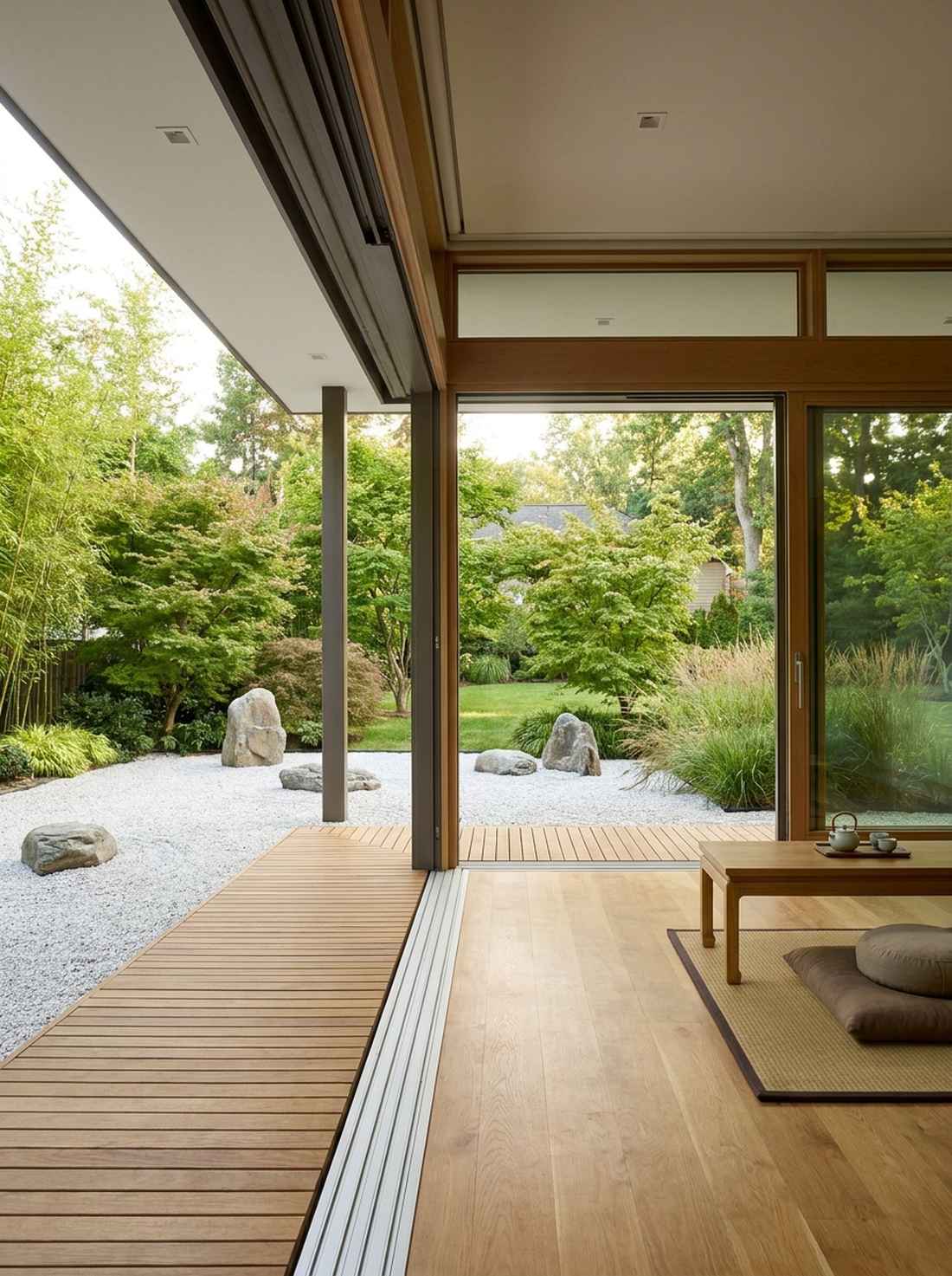 meditation room adjacent gardens