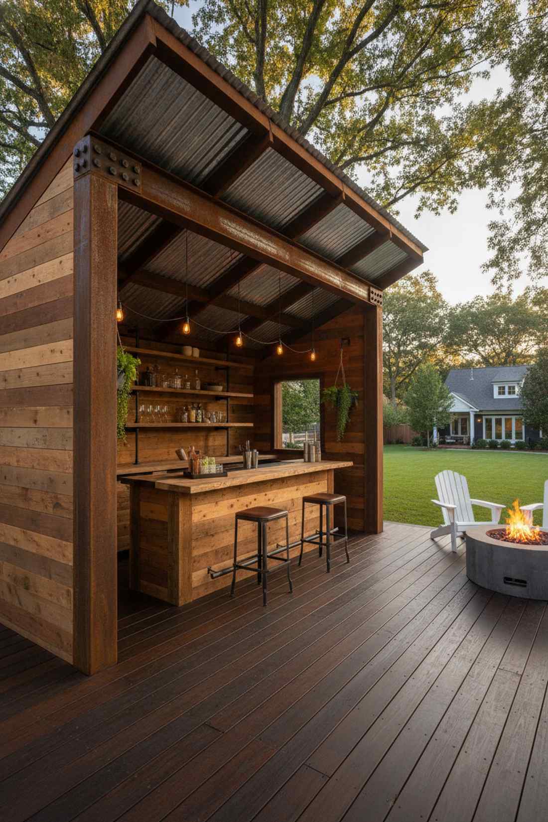 mixed material industrial style