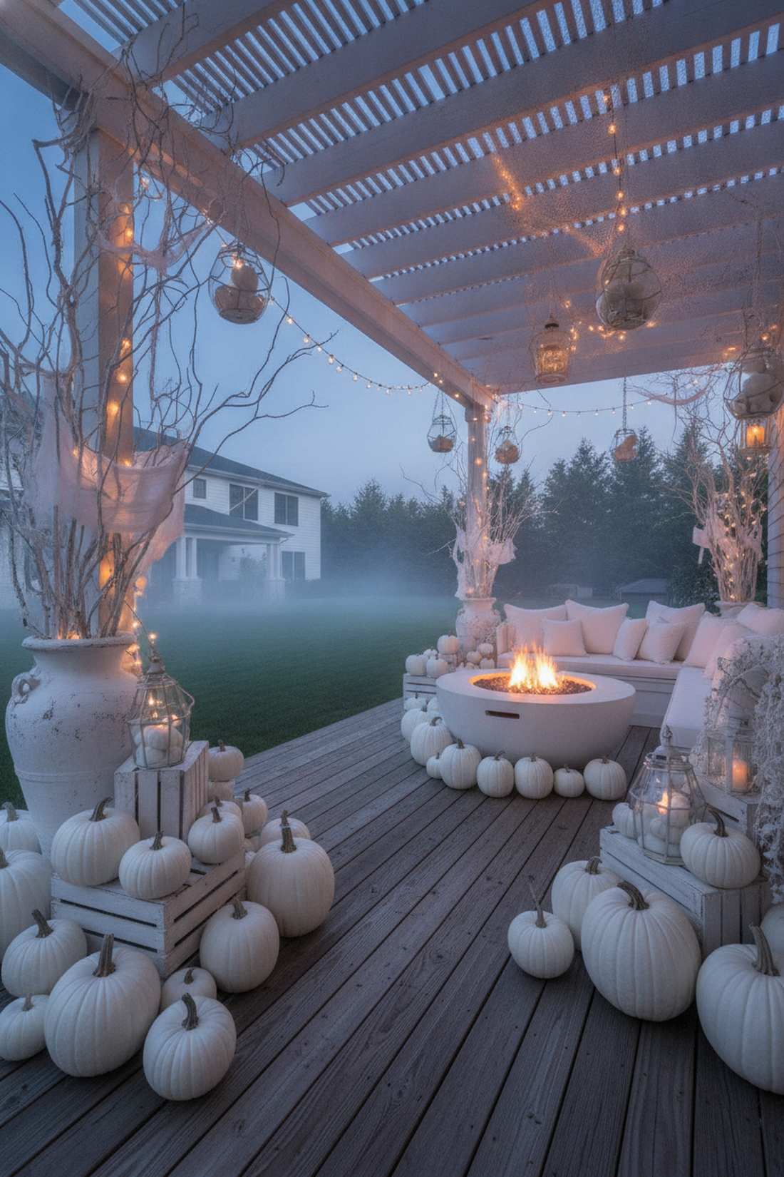 monochrome white halloween